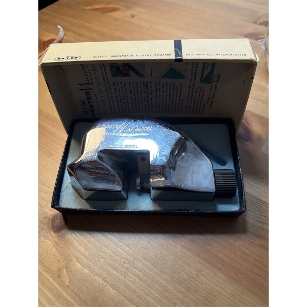 Vintage Dexter Mat Cutter by Russell Harrington Cutlery Company — Original Box